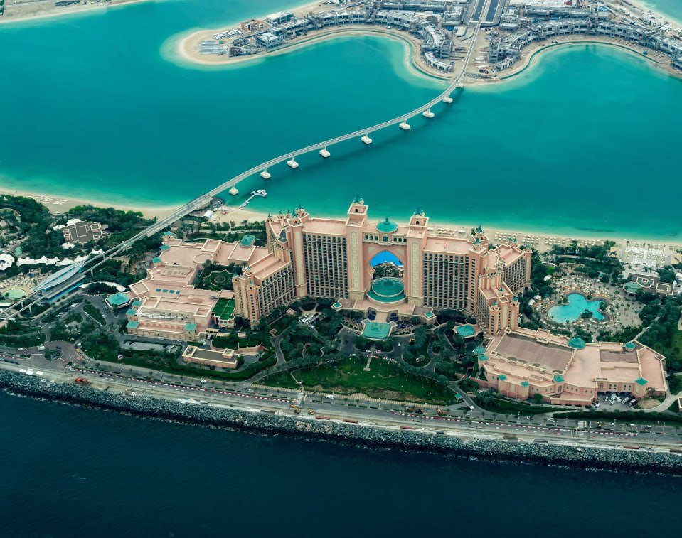 Aerial Photography Of Concrete Buildings On The Middle Of The Sea