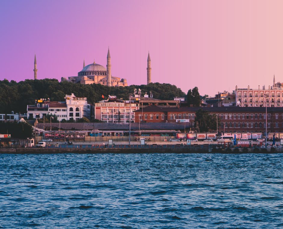 Body Of Water Near Mosque