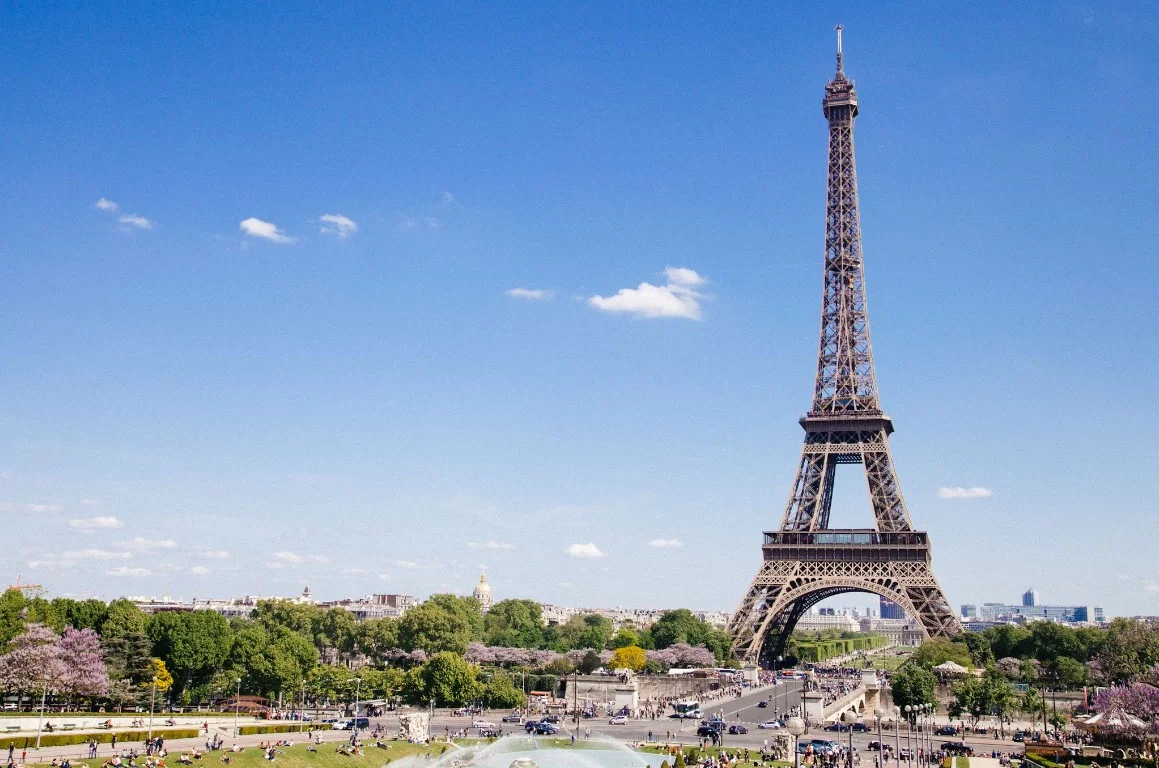 Eiffel Tower At Paris France