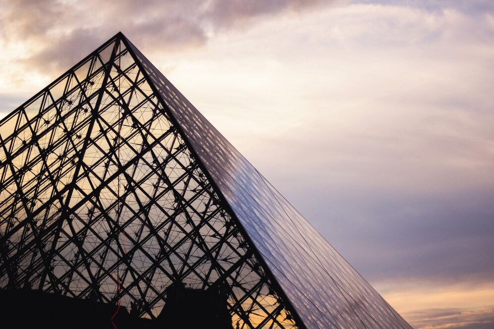 Louvre Museum Sunset