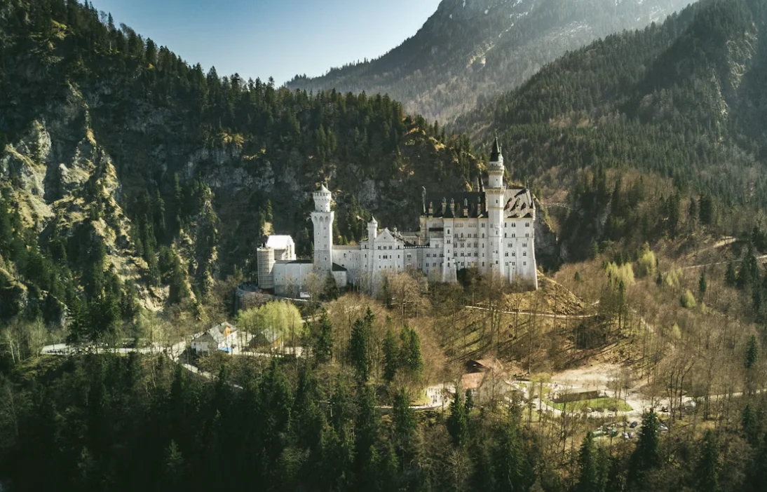 Neuschwanstein Castle fairy tale palace in Bavaria Germany