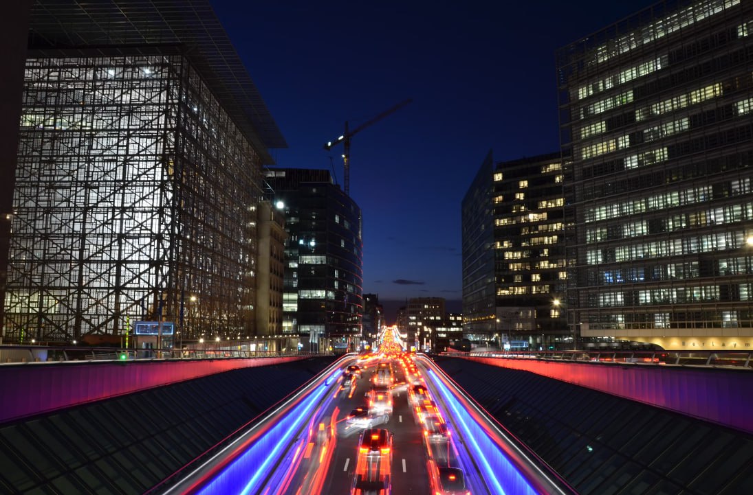 Time Lapse Photography Of Vehicle On Road During Night Time